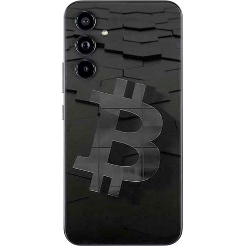 Bitcoin Textured Logo Galaxy A54 5G Skin